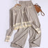 Single Breasted Design Round Neck Knitted Co-Ord Sets